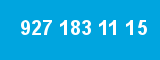 927 183 11 15